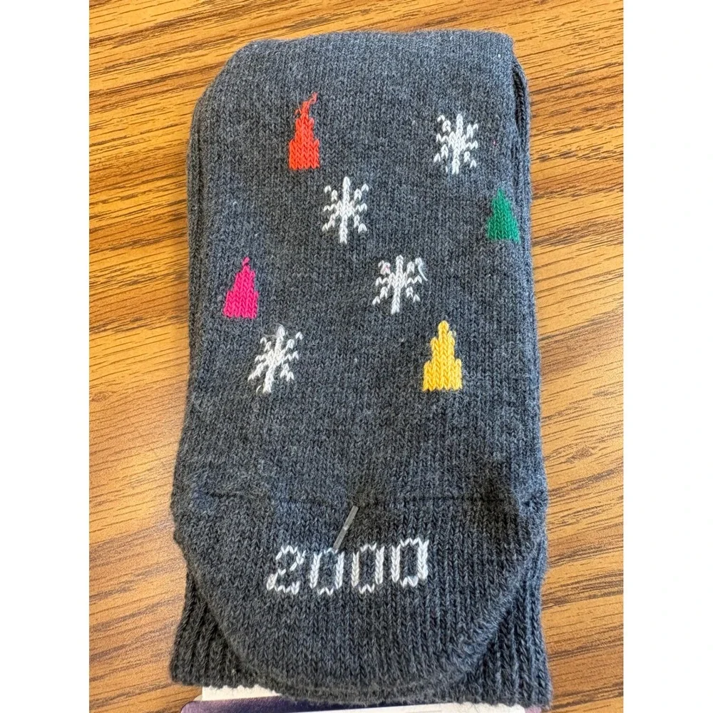 Vts new‎ Gap Kids Fun Socks New Years 2000 Holiday Novelty Crew Socks L Large